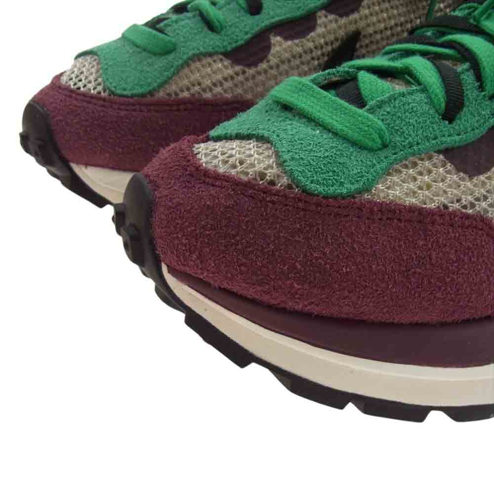 NIKE ナイキ DD3035-200 × sacai サカイ Vapor Waffle ヴェイパー ワッフル ストリング グリーン スニーカー パープル系 26.5cm【中古】