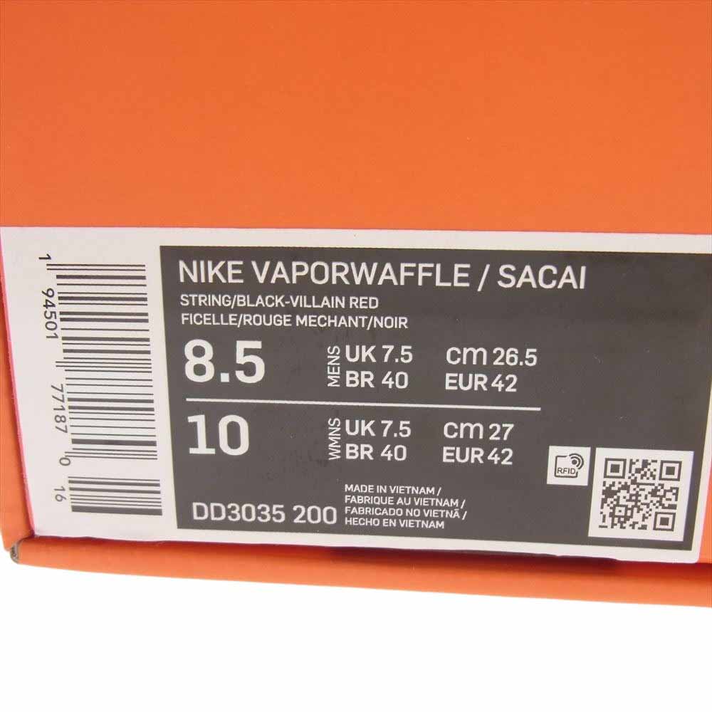NIKE ナイキ DD3035-200 × sacai サカイ Vapor Waffle ヴェイパー ワッフル ストリング グリーン スニーカー パープル系 26.5cm【中古】