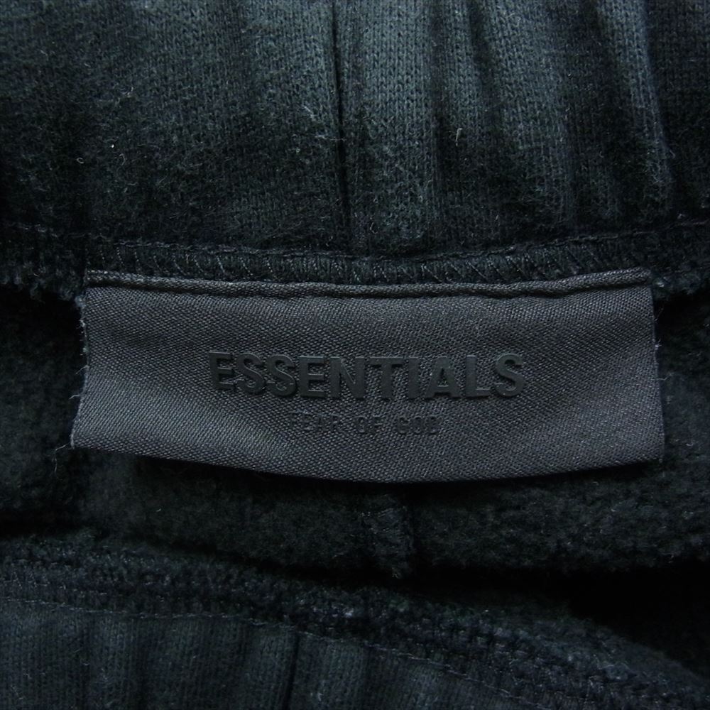 FEAR OF GOD フィアオブゴッド ESSENTIALS エッセンシャルズ 2022 The Core コレクション ロゴプリント スウェットパンツ ドローストリング ラウンジパンツ ブラック系 S【中古】