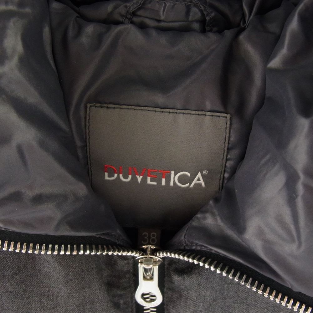 DUVETICA デュベティカ 国内正規品 FEBEDUE フェベデュエ LANIFICIO F.LLI CERRUTI ウール ダウン ベスト グレー系 38【中古】