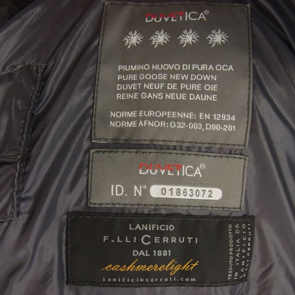 DUVETICA デュベティカ 国内正規品 FEBEDUE フェベデュエ LANIFICIO F.LLI CERRUTI ウール ダウン ベスト グレー系 38【中古】
