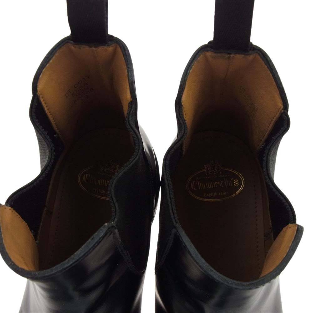 CHURCH'S チャーチ ELSA エルサ サイド ゴア クラシック ブーツ ブラック系 37【中古】