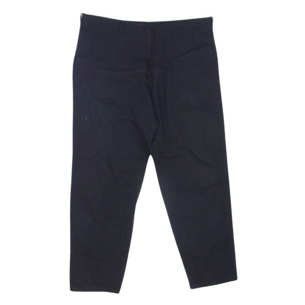 Y's Yohji Yamamoto ワイズ ヨウジヤマモト MO-P01-014 Y's for men コットン ワイド 紐 パンツ ブラック系 4【中古】