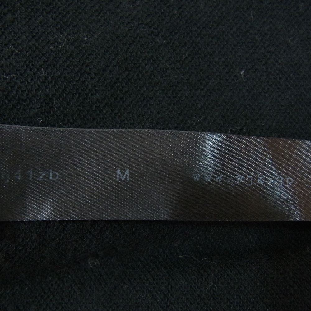 wjk ダブルジェイケイ カットオフ スウェット生地 テーラードジャケット ブラック系 M【中古】