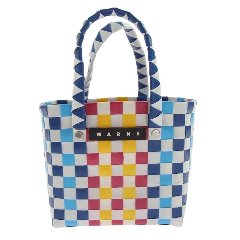 MARNI マルニ MW55F MICRO BASKET BAG BORSA マクロ バスケット カゴ トート バッグ マルチカラー系【中古】