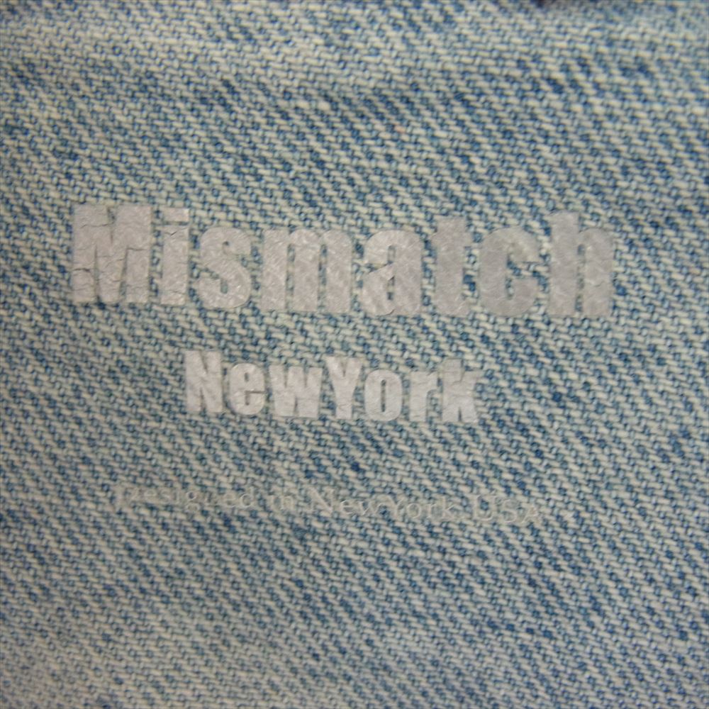 ミスマッチ NYC NEW YORK 2pac paint denim jacket ニューヨーク オーバーサイズ デニムジャケット インディゴブルー系【中古】