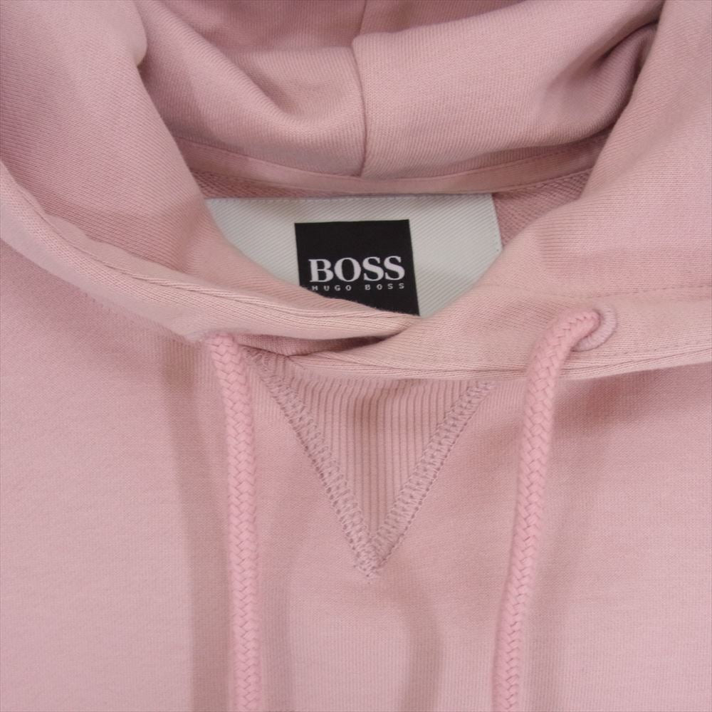HUGO BOSS ヒューゴボス RUSSELL ATHLETIC ラッセルアスレチック 別注 国内正規品 プルオーバー パーカー フーディ ピンク系 S【中古】