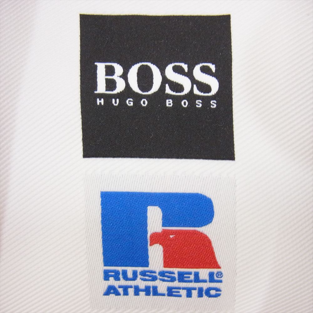 HUGO BOSS ヒューゴボス RUSSELL ATHLETIC ラッセルアスレチック 別注 国内正規品 プルオーバー パーカー フーディ ピンク系 S【中古】