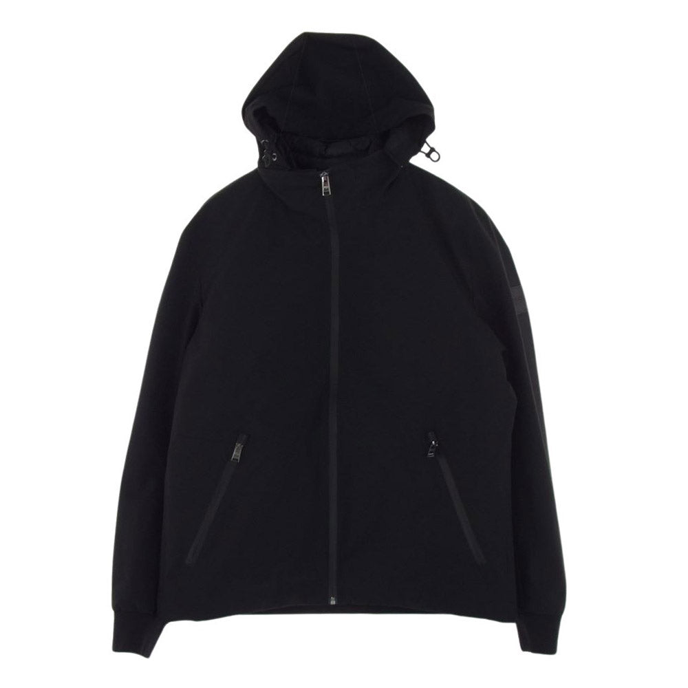 HUGO BOSS ヒューゴボス 国内正規品 3in1 Jacket  中綿ライナー付属 止水フルジップ マウンテンパーカー ブラック系 IT48【中古】