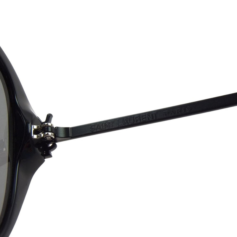 SAINT LAURENT サンローラン SLM48SK 003 Oval Sunglasses オーバル サングラス アイウェア ブラック系【中古】