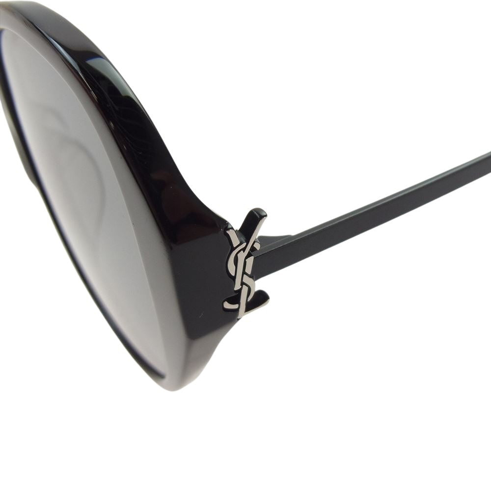 SAINT LAURENT サンローラン SLM48SK 003 Oval Sunglasses オーバル サングラス アイウェア ブラック系【中古】