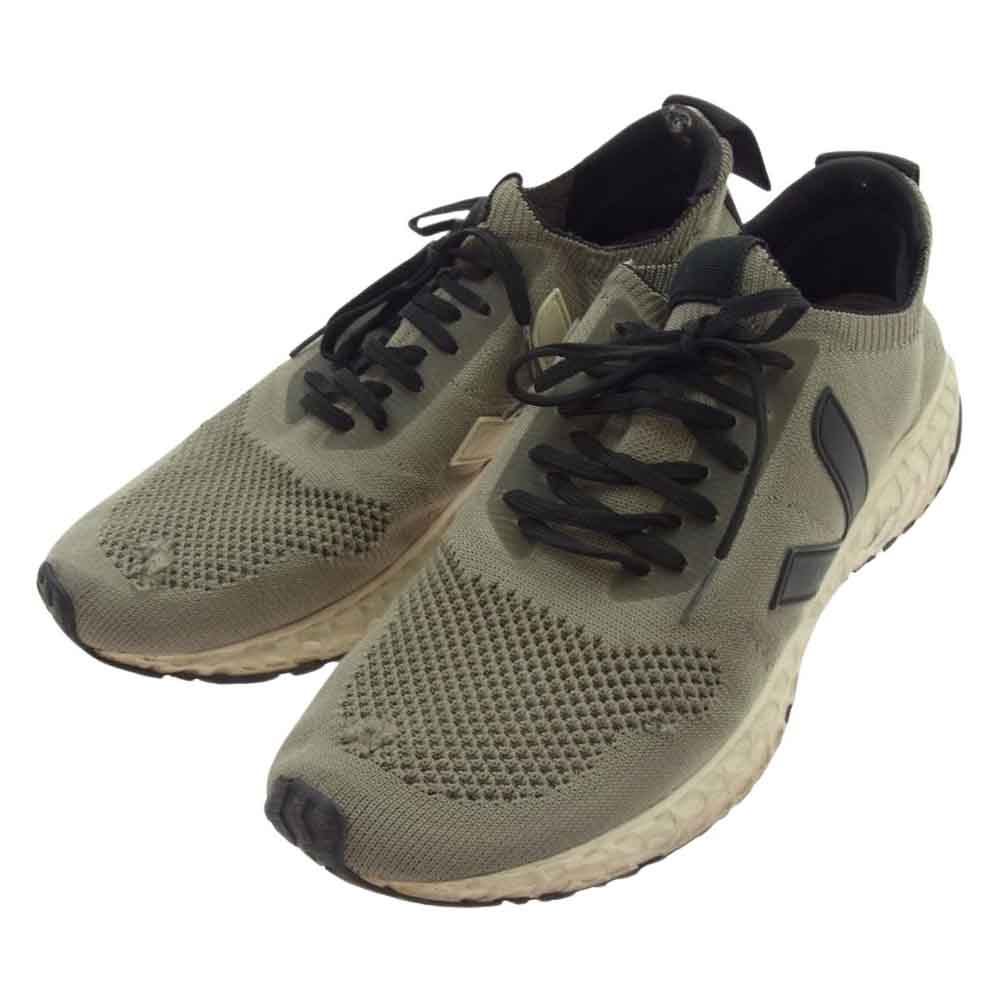 Rick Owens リックオウエンス × VEJA ヴェジャ VM19F4813 HIKING SNEAKER ニット スニーカー ダストグレー グレー系 28.5cm【中古】