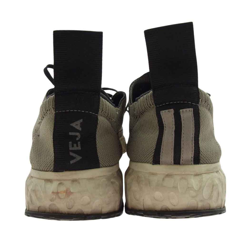 Rick Owens リックオウエンス × VEJA ヴェジャ VM19F4813 HIKING SNEAKER ニット スニーカー ダストグレー グレー系 28.5cm【中古】