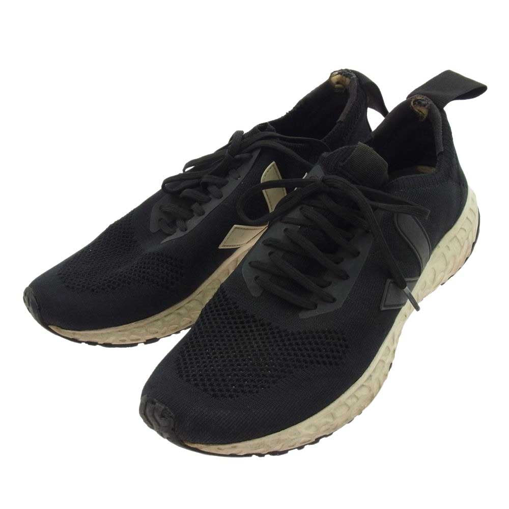 Rick Owens リックオウエンス × VEJA ヴェジャ VM19F4813 HIKING SNEAKER ニット スニーカー ブラック ブラック系 インソール実寸約28cm【中古】