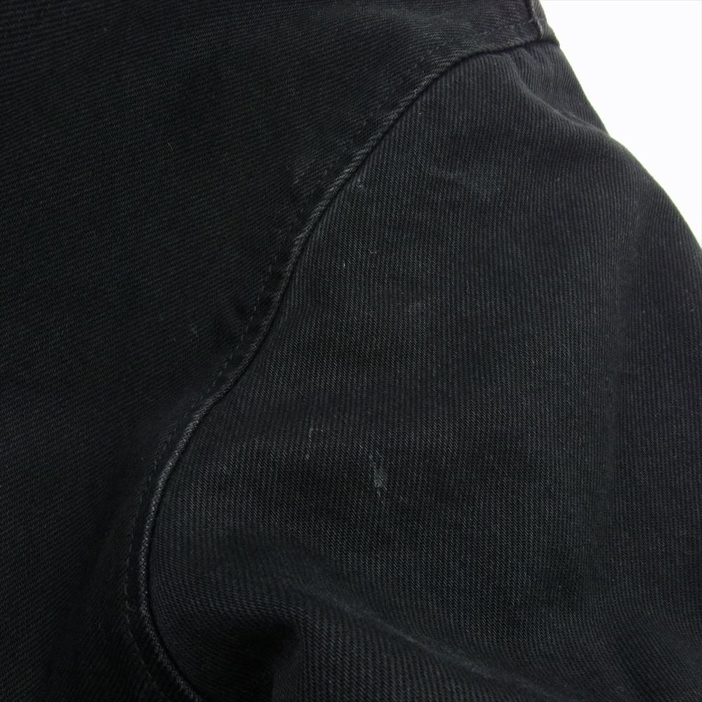 RAF SIMONS ラフシモンズ 20AW 202-249-10134 PADDED BIG FIT DENIM SHIRT オーバー サイズ パデッド デニム ジャケット ブラック系 L【中古】
