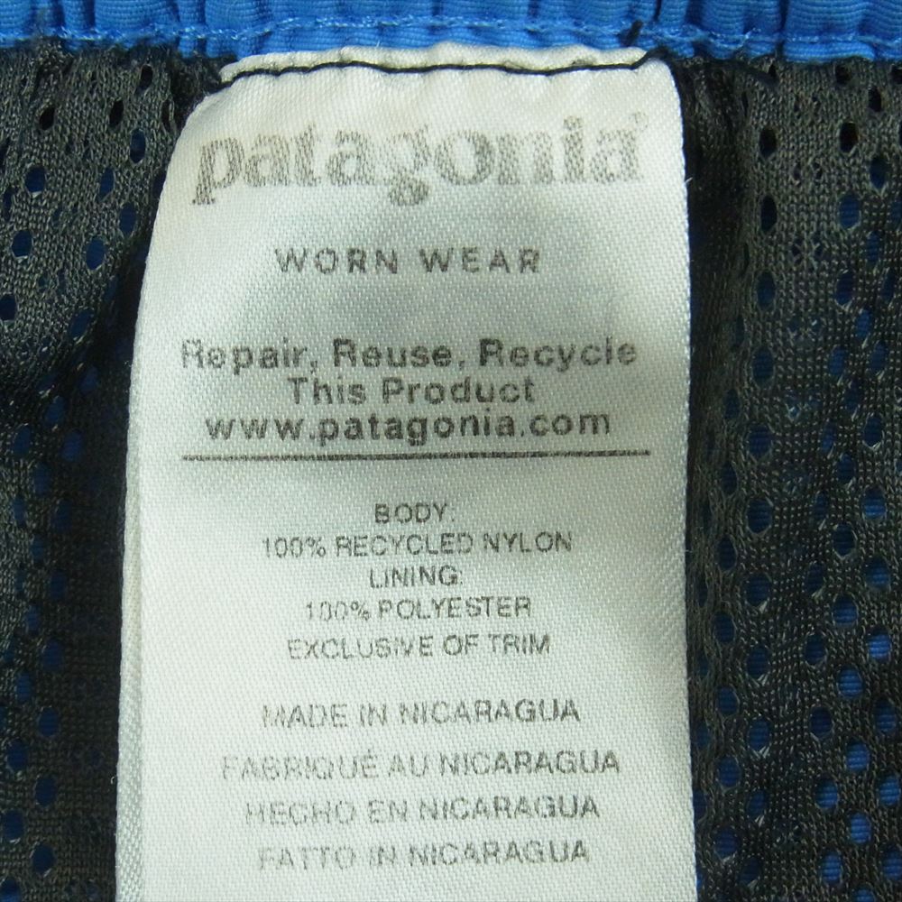 patagonia パタゴニア STY58034SP19 メンズ バギーズ ロング 7インチ ショーツ ハーフ ショート パンツ ライトブルー系 S【中古】