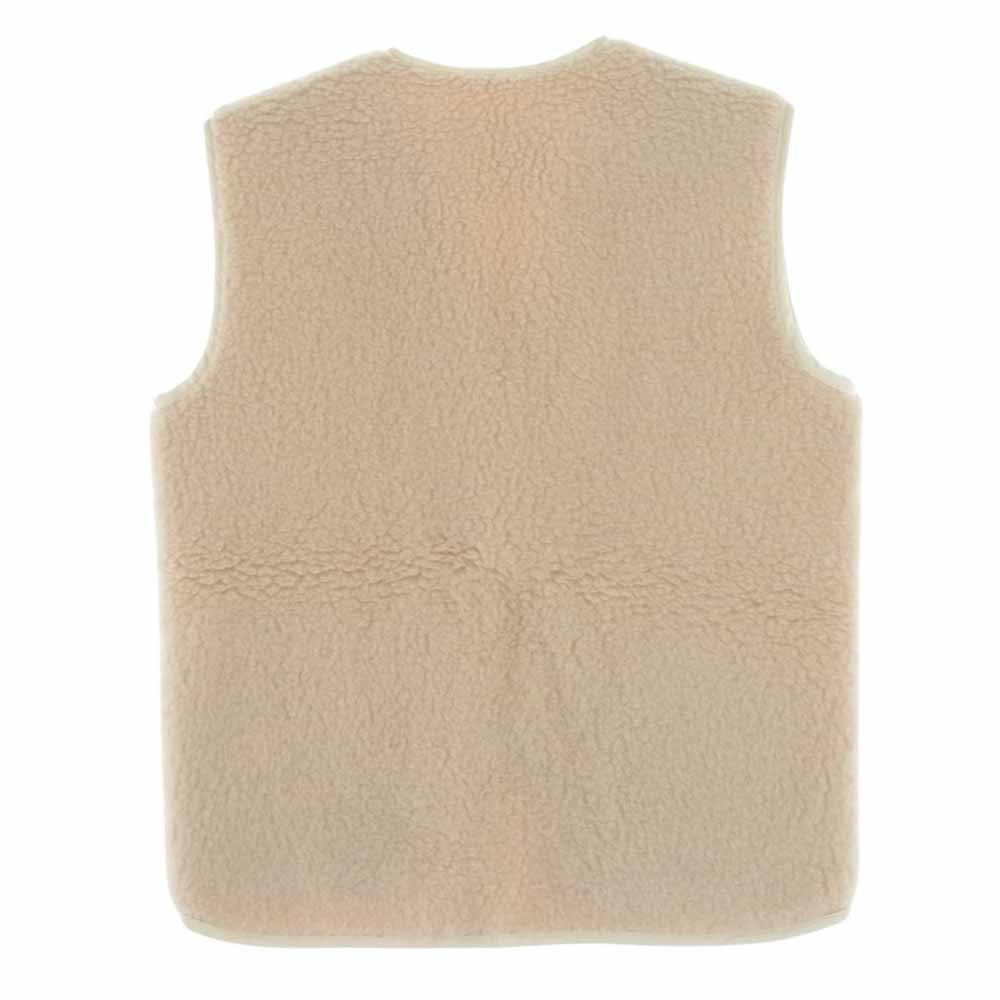 カミエルフォートへンス 23AW CF.14.05.01.01 FLEECE VEST ボアフリース ジップアップ フルジップ ベスト オフホワイト系 XS【中古】