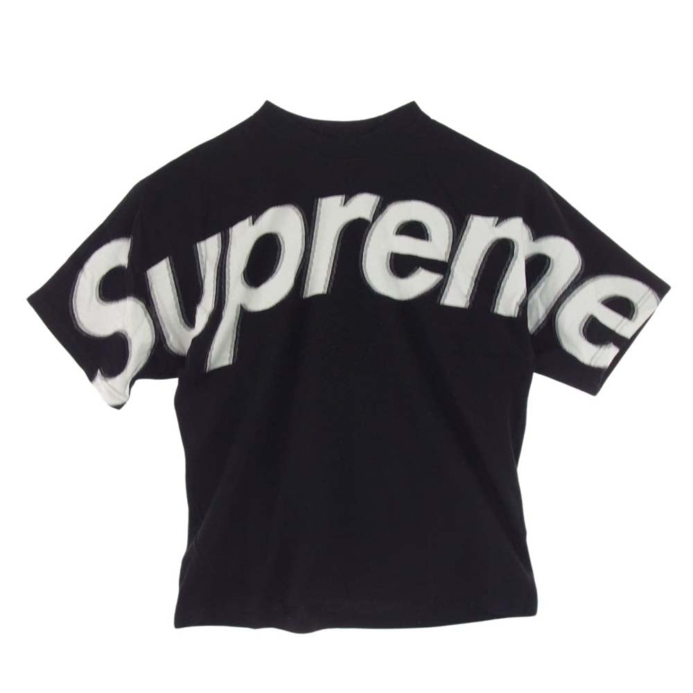 Supreme シュプリーム 22AW Intarsia S/S Top Black ロゴ 半袖 Tシャツ カットソー ブラック系 S【極上美品】【中古】