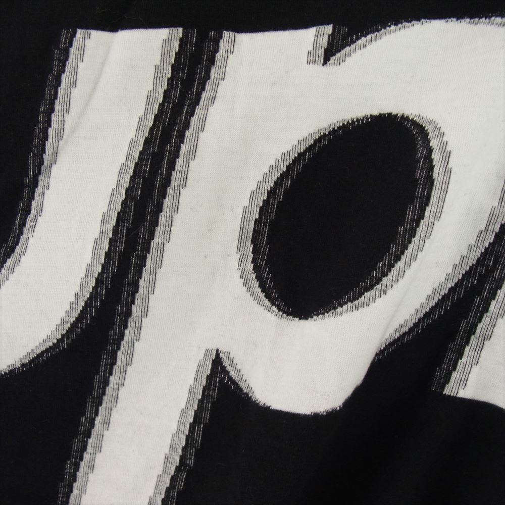 Supreme シュプリーム 22AW Intarsia S/S Top Black ロゴ 半袖 Tシャツ カットソー ブラック系 S【極上美品】【中古】