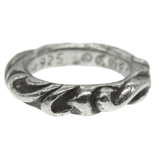 CHROME HEARTS クロムハーツ（原本無） SCRL BAND スクロールバンドリング シルバー系 約4号【中古】