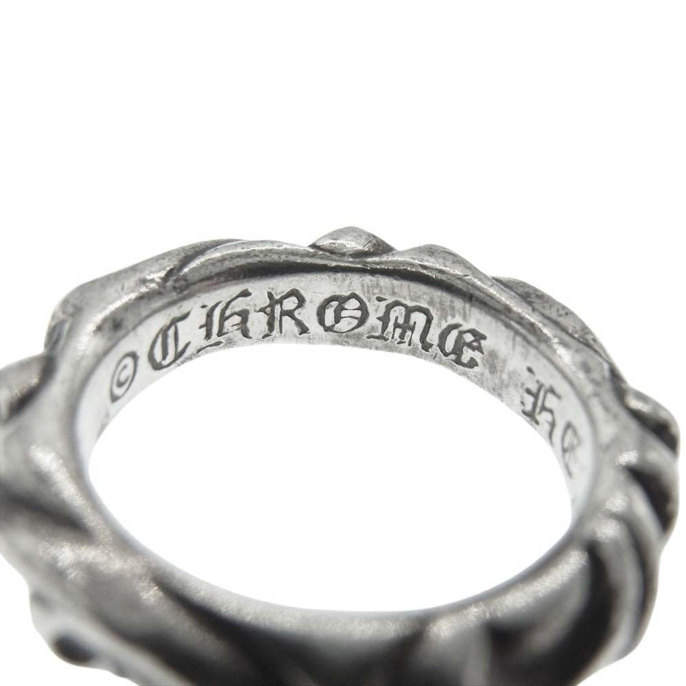 CHROME HEARTS クロムハーツ（原本無） SCRL BAND スクロールバンドリング シルバー系 約4号【中古】