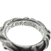 CHROME HEARTS クロムハーツ（原本無） SCRL BAND スクロールバンドリング シルバー系 約4号【中古】