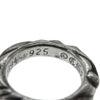 CHROME HEARTS クロムハーツ（原本無） SCRL BAND スクロールバンドリング シルバー系 約4号【中古】
