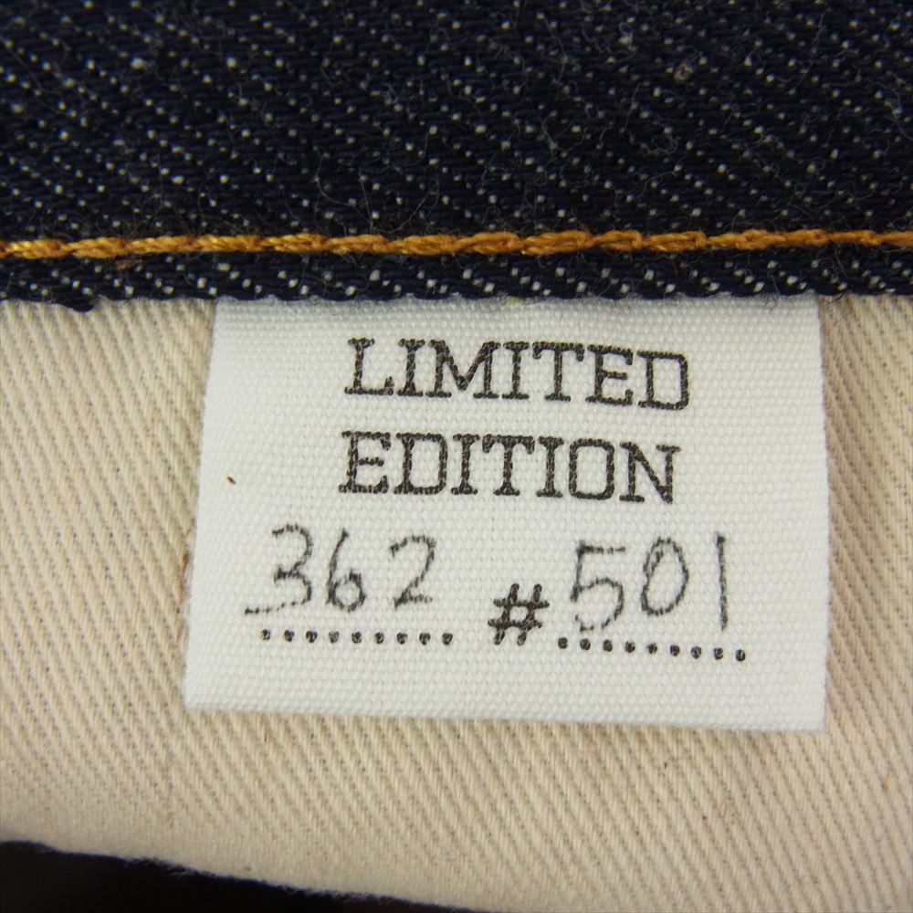 Levi's リーバイス VINTAGE CLOTHING ヴィンテージ クロージング 501XX 501本限定 JAPANESE KATAKANA JEANS カタカナ デニム パンツ ジーンズ　 インディゴブルー系 W32L34【新古品】【未使用】【中古】