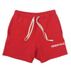 FEAR OF GOD フィアオブゴッド Essentials Graphic Sweat Shorts エッセンシャルズ ロゴ ドローコード ショーツ ハーフ パンツ レッド系 XS【中古】
