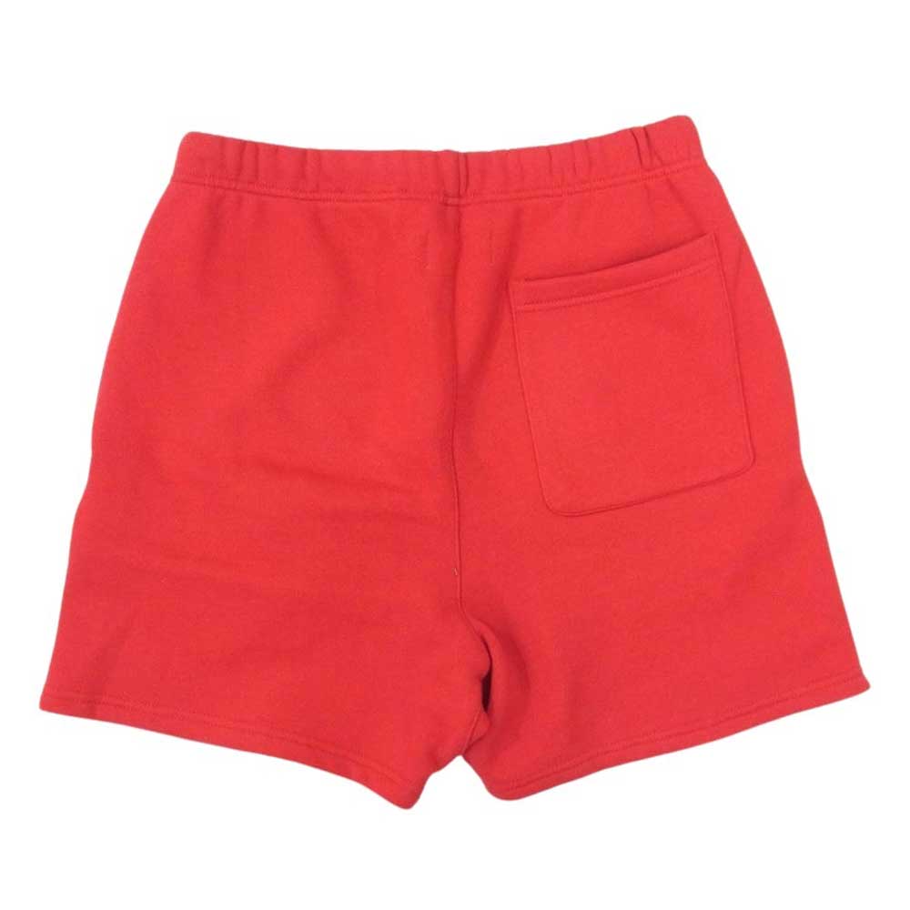 FEAR OF GOD フィアオブゴッド Essentials Graphic Sweat Shorts エッセンシャルズ ロゴ ドローコード ショーツ ハーフ パンツ レッド系 XS【中古】
