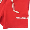 FEAR OF GOD フィアオブゴッド Essentials Graphic Sweat Shorts エッセンシャルズ ロゴ ドローコード ショーツ ハーフ パンツ レッド系 XS【中古】