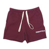 FEAR OF GOD フィアオブゴッド Essentials Graphic Sweat Shorts エッセンシャルズ ロゴ ドローコード ショーツ ハーフ パンツ バーガンディ エンジ系 S【中古】
