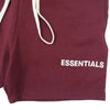 FEAR OF GOD フィアオブゴッド Essentials Graphic Sweat Shorts エッセンシャルズ ロゴ ドローコード ショーツ ハーフ パンツ バーガンディ エンジ系 S【中古】