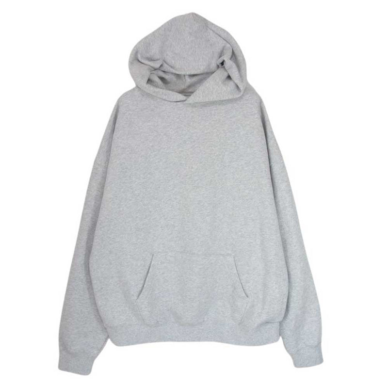 FEAR OF GOD フィアオブゴッド ESSENTIALS エッセンシャルズ バックロゴ プリント プルオーバー パーカー フーディー グレー系 サイズ表記無【中古】