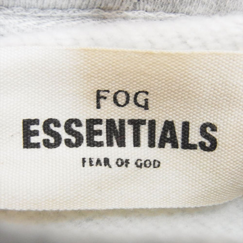 FEAR OF GOD フィアオブゴッド ESSENTIALS エッセンシャルズ バックロゴ プリント プルオーバー パーカー フーディー グレー系 サイズ表記無【中古】