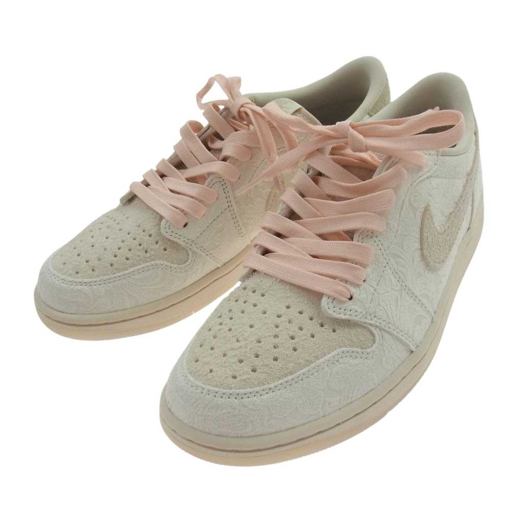 NIKE AIR JORDAN ナイキ ジョーダン FZ0455-200 × Chris Paul クリス・ポール Air Jordan 1 Low OG Light Cream and Sail AJ1 エアジョーダン ロー ライトクリーム アンド セイル スニーカー ホワイト系 27cm【中古】