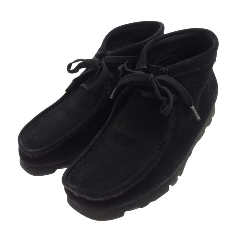 Clarks クラークス BEAMS ビームス 別注 GORE-TEX ゴアテックス Wallabee Boot ワラビー ブーツ  ブラック系 39.5【中古】