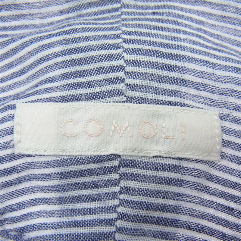 COMOLI コモリ 23SS X01-08003 KHADI コットン パジャマ シャツ パンツ セットアップ ライトブルー系 2【中古】