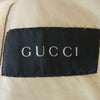 GUCCI グッチ GENUINE LEATHER ジェニュイン レザー ムートン ファー コート ジャケット ベージュ系 42【中古】