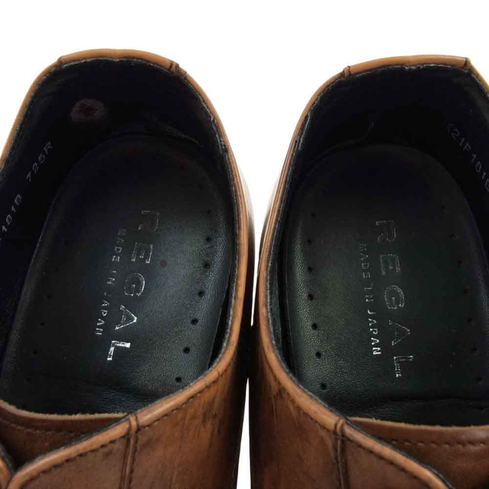 REGAL リーガル 725RAL ストレート チップ ビジネス シューズ ブラウン ブラウン系 25cm【中古】