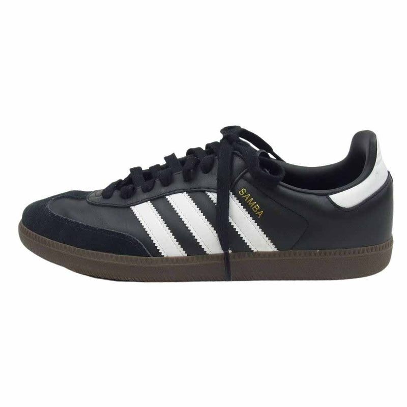 adidas アディダス B75807 SAMBA サンバ ローカット スニーカー ブラック系 27cm【中古】