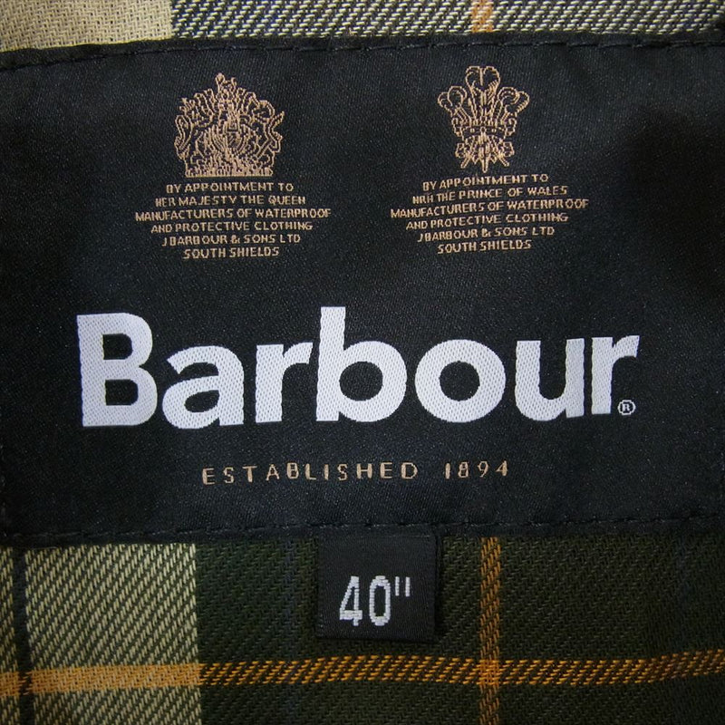 Barbour バブアー 232MWX1678 TRANSPORT トランスポート ワックス コットン ショート ブルゾン ジャケット カーキ系 40【中古】