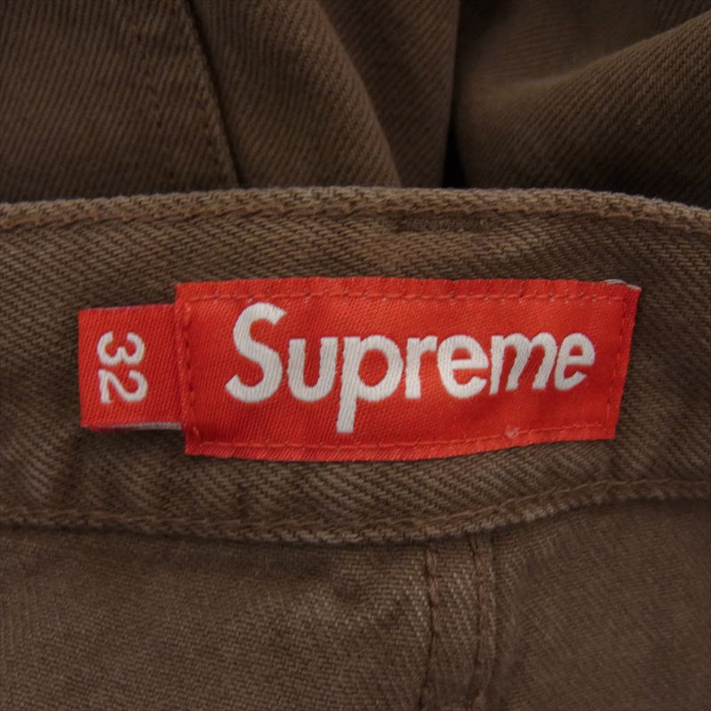 Supreme シュプリーム 23AW Baggy Jean light brown バギー ジーンズ ライト ブラウン パンツ ブラウン系 32【極上美品】【中古】