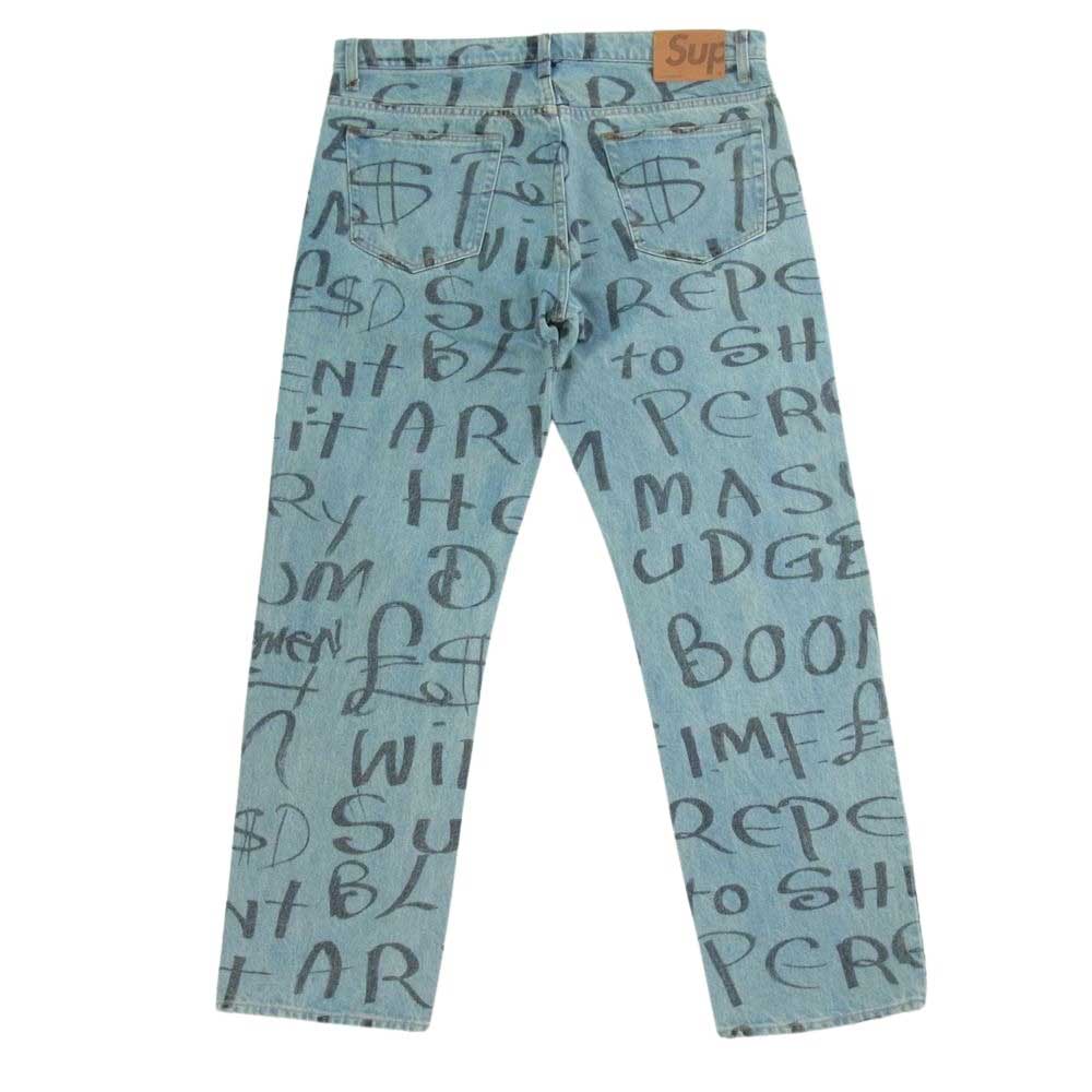 Supreme シュプリーム 20AW Black Ark Regular Jean ブラック アーク ウォッシュド デニム パンツ インディゴブルー系 34【極上美品】【中古】