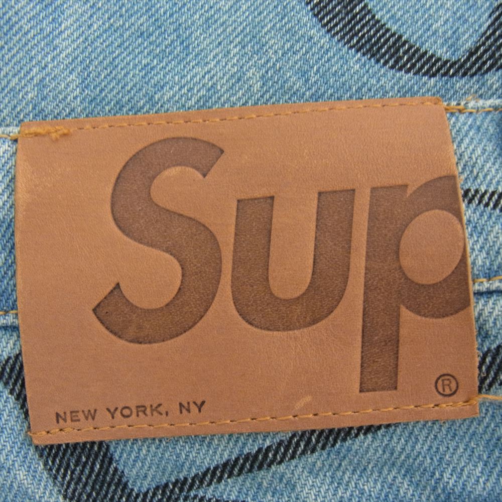 Supreme シュプリーム 20AW Black Ark Regular Jean ブラック アーク ウォッシュド デニム パンツ インディゴブルー系 34【極上美品】【中古】