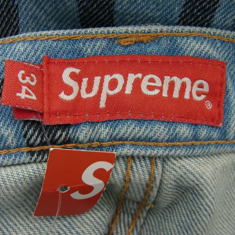 Supreme シュプリーム 20AW Black Ark Regular Jean ブラック アーク ウォッシュド デニム パンツ インディゴブルー系 34【極上美品】【中古】