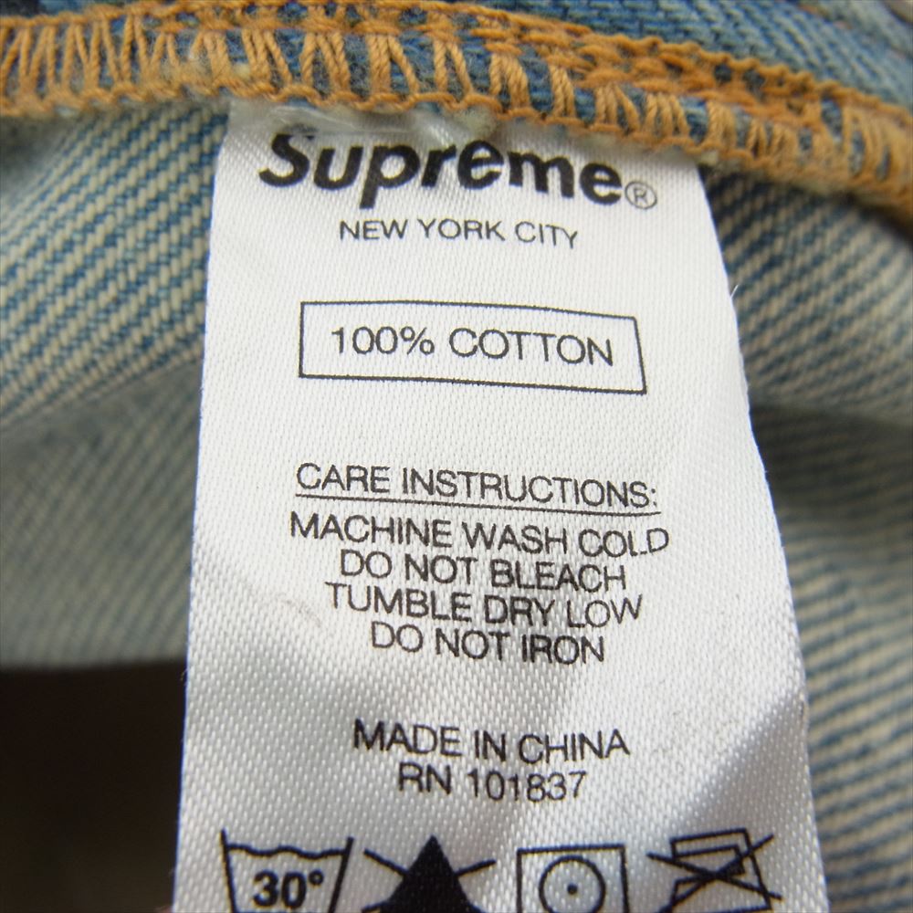 Supreme シュプリーム 20AW Black Ark Regular Jean ブラック アーク ウォッシュド デニム パンツ インディゴブルー系 34【極上美品】【中古】