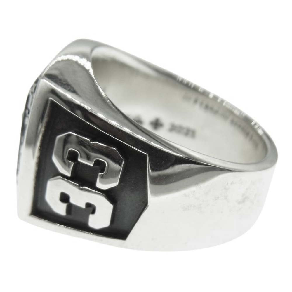 CHROME HEARTS クロムハーツ（原本無） LRG CHAMPION ラージ チャンピオン PAVE パヴェダイヤ リング シルバー系 約21.5号程度【中古】