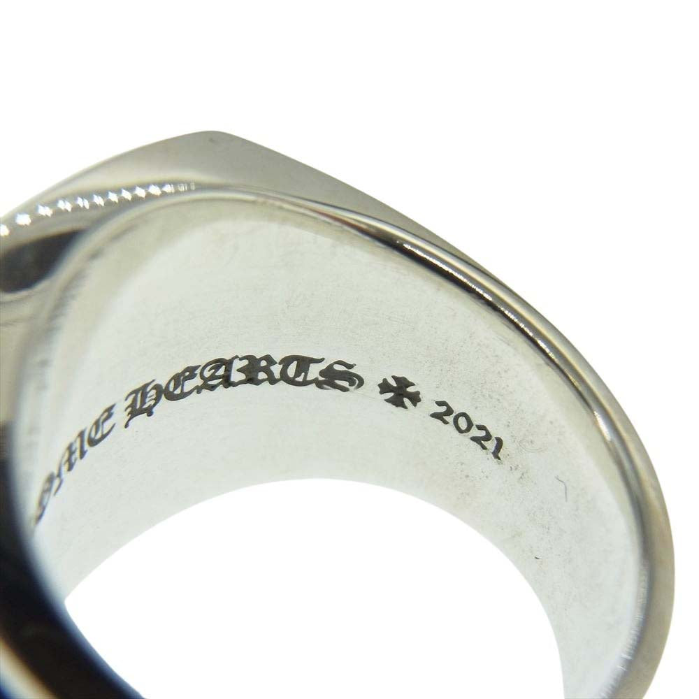 CHROME HEARTS クロムハーツ（原本無） LRG CHAMPION ラージ チャンピオン PAVE パヴェダイヤ リング シルバー系 約21.5号程度【中古】