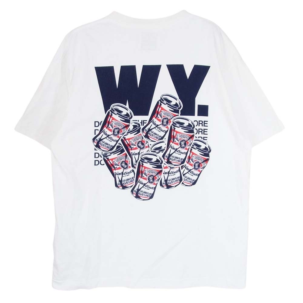 ウェイステッド ユース 23SS T-Shirt #4 BUDWEISER White 半袖 Tシャツ ホワイト系 L【中古】